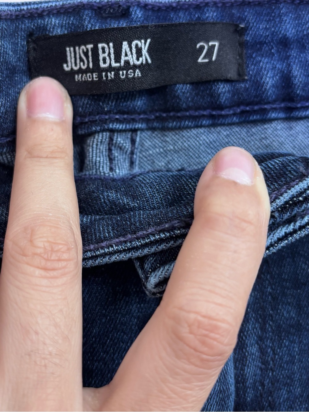 Just Black - Flare Jeans 31.5” Inseam Dark‎ Blue Wash - SIZE 27 - Picture 10 of 16